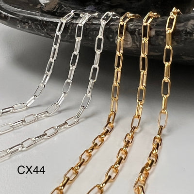 CX44: 2.6mm Long Rolo chain by the foot