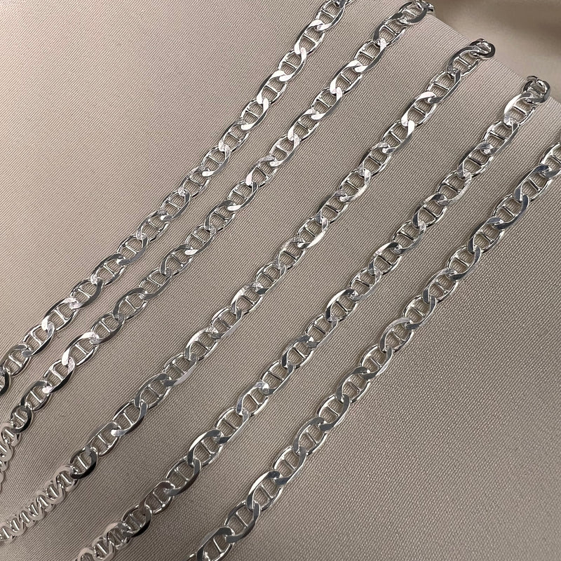 CX46: Mariner Flat - 3.5mm Wide - Chain by the foot