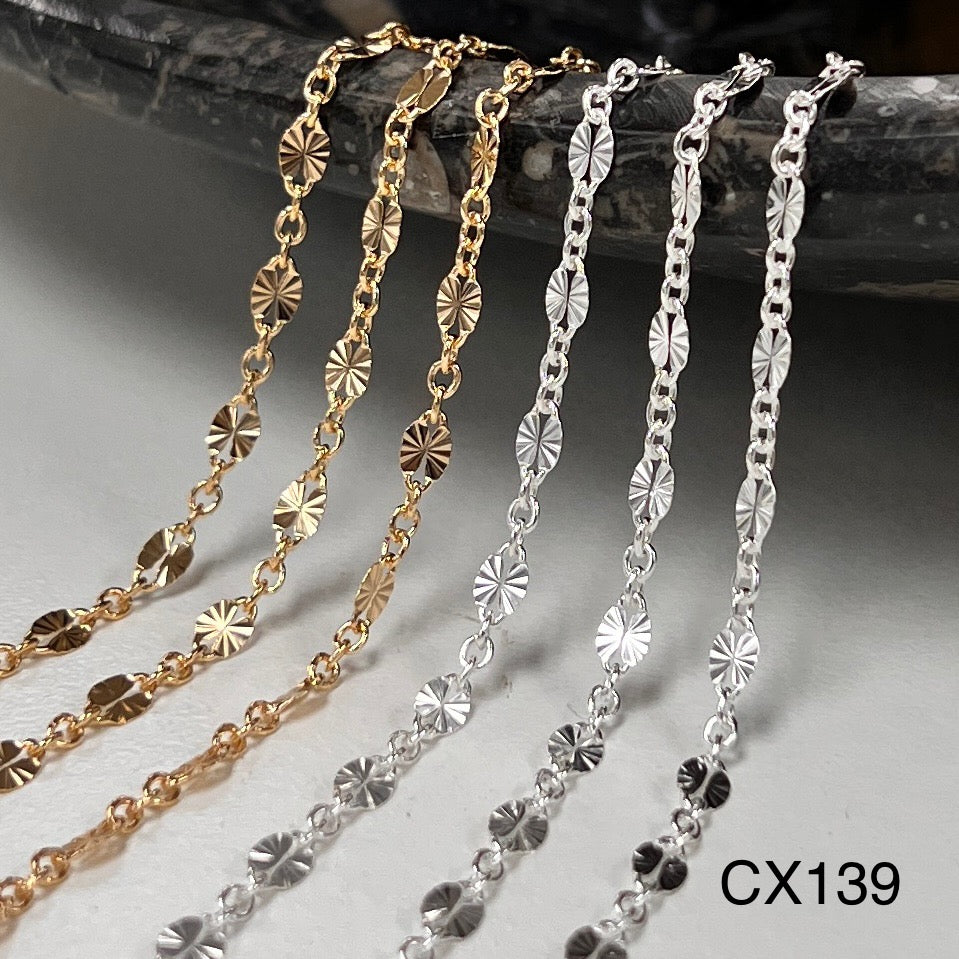 CX139L - 2.8mm Starlight Cable Chain by the Foot