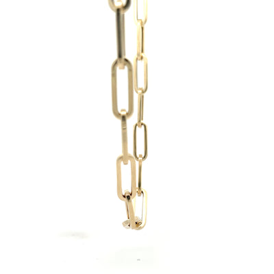 14kt Gold Jumbo 7.3mm wide Paperclip Chain