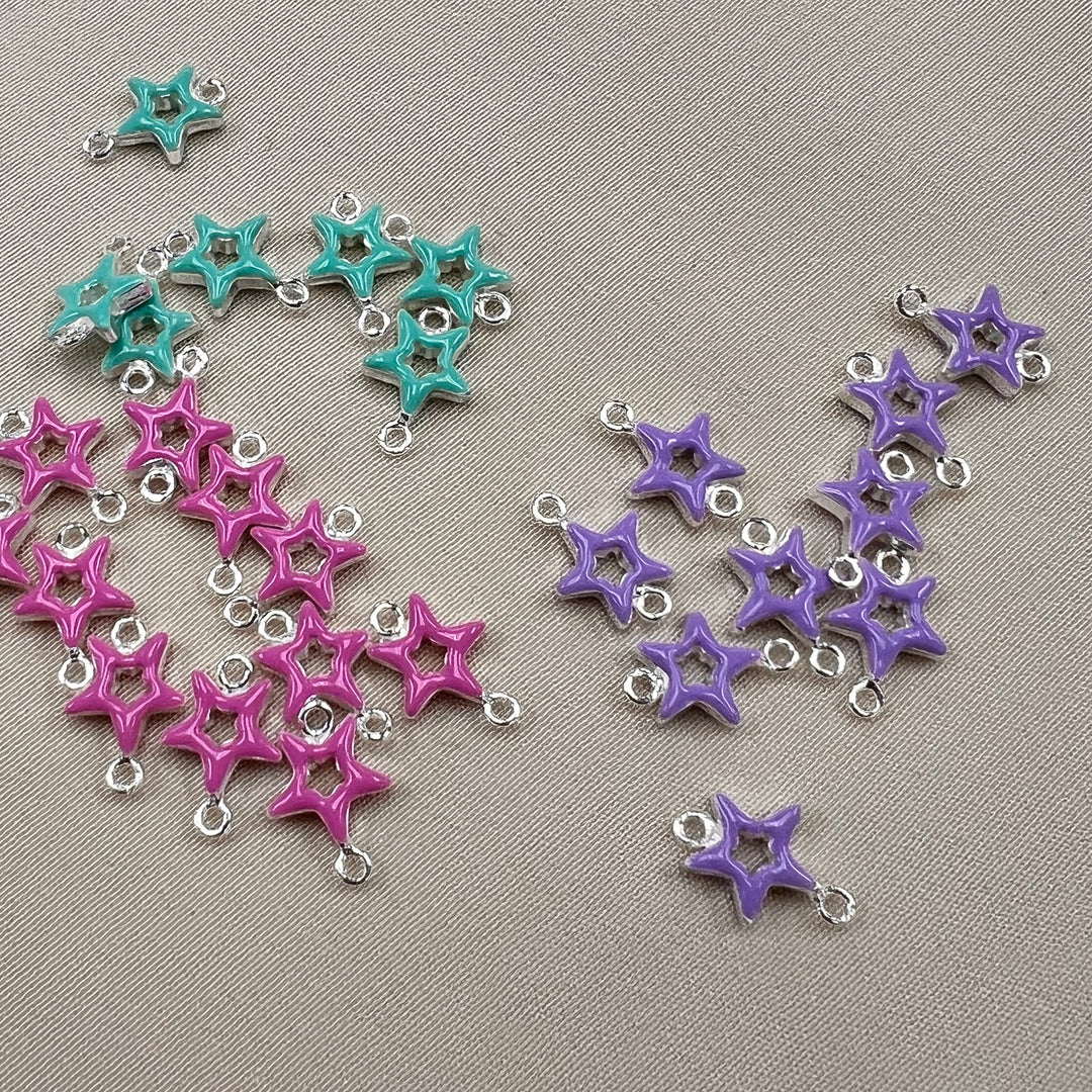 CN21 Enamel Star Connector (Pack of 3)