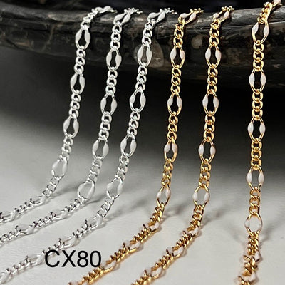 CX80: Enamel Figaro chain by the foot