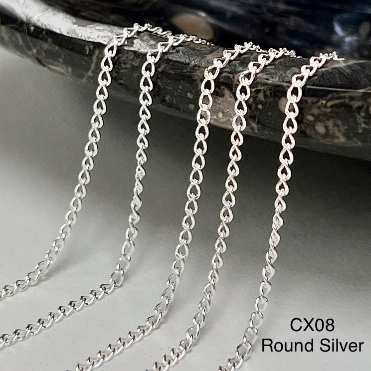 CX08: 1.7mm Curb Chain by the foot