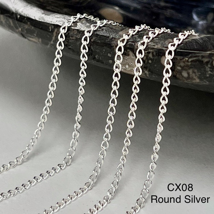 CX08: 1.7mm Curb Chain by the foot