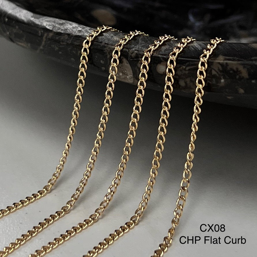 CX08: 1.7mm Curb Chain by the foot
