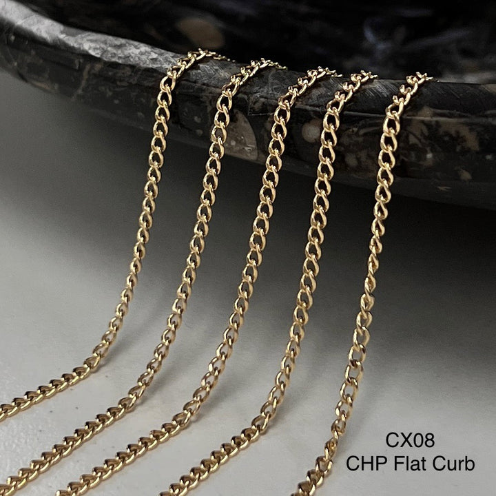CX08: 1.7mm Curb Chain by the foot