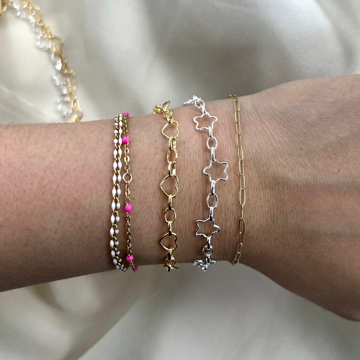 CX47 - Alternating (3+1) Jumbo Shape Chain by the foot