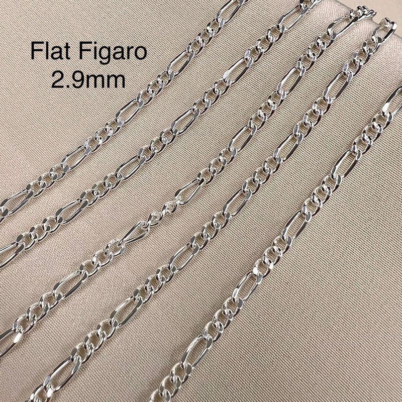 Figaro Chain - 2.9mm Wide - By the foot