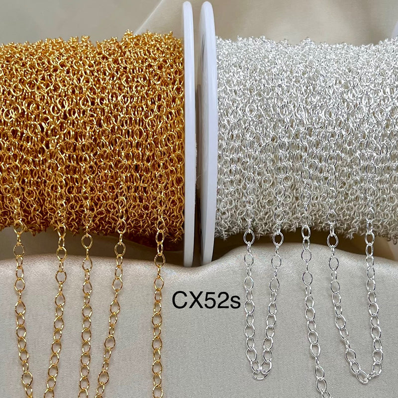 CX52S - 2.8mm Oval Round Chain - by the foot
