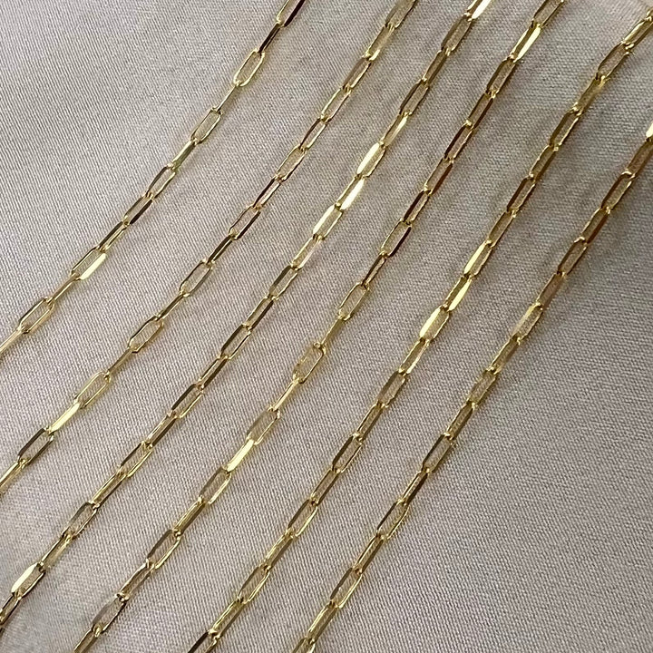 14kt Gold Long Box (1.7mm wide) by the inch