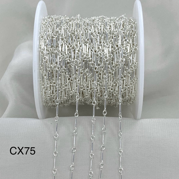 CX75: 1mm Straight Bar Chain by the foot