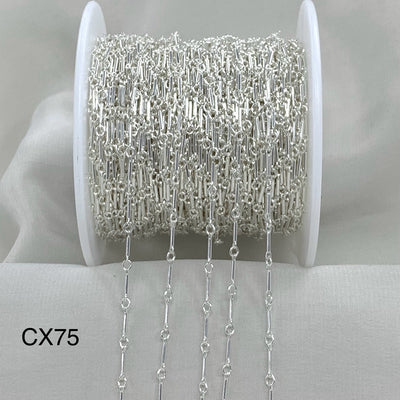 CX75: Straight Bar Chain by the foot