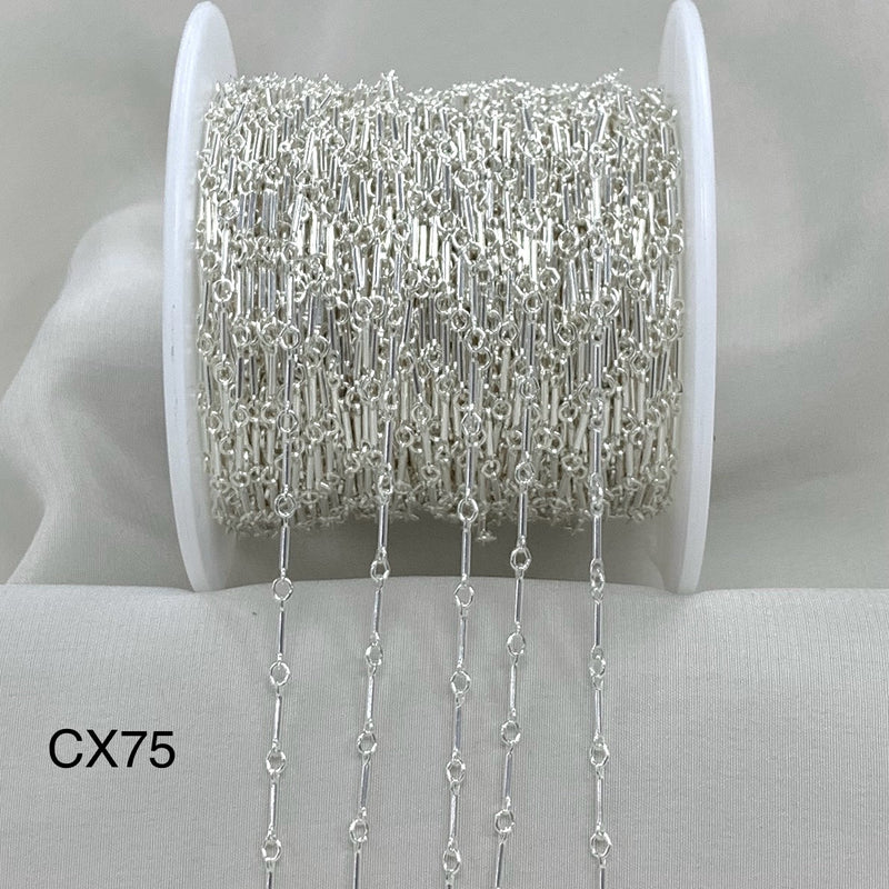 CX75: Straight Bar Chain by the foot