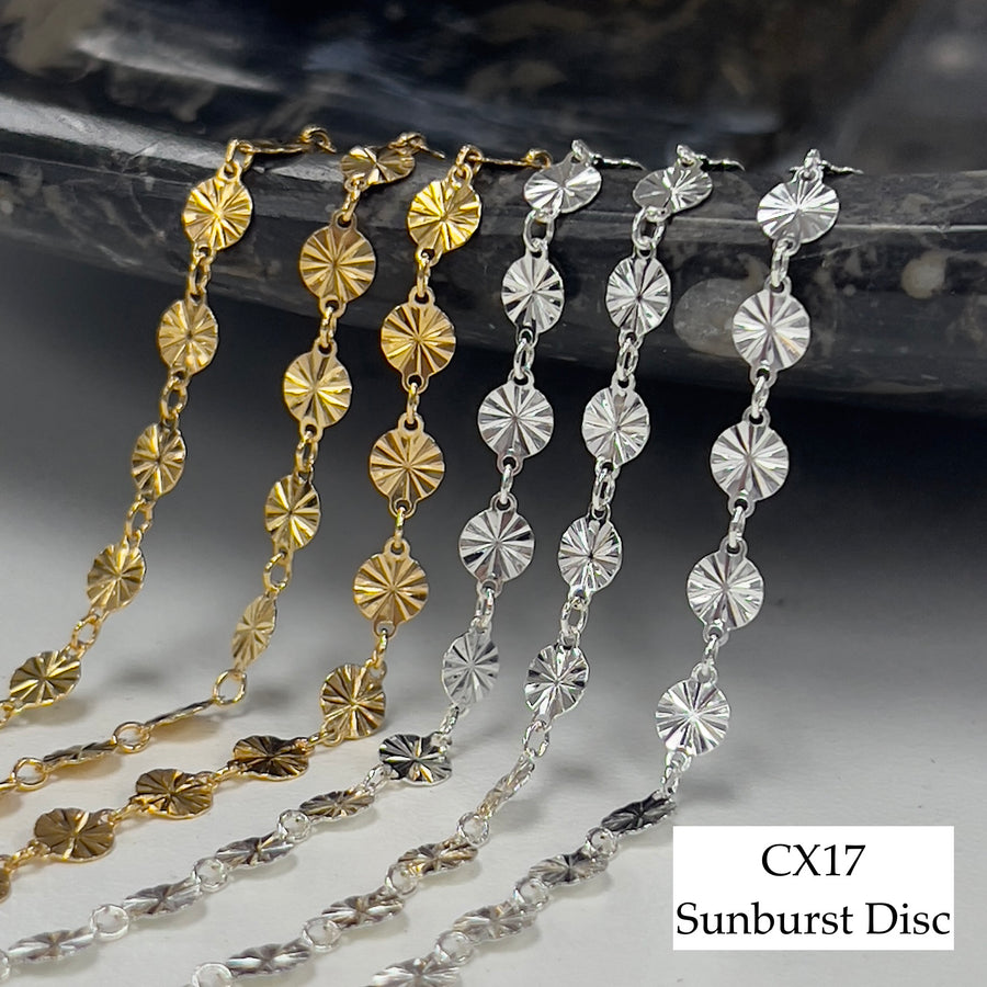 14kt Gold - Starlight + Paperclip Chain - BY THE INCH – Oriental