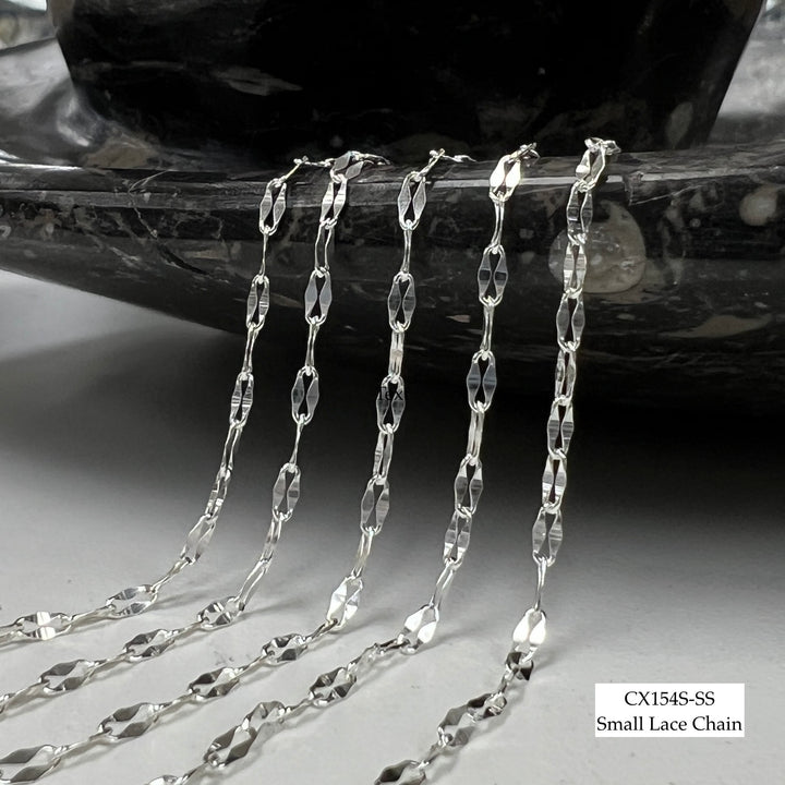 CX154 - Elongated Sequin Chain by the foot