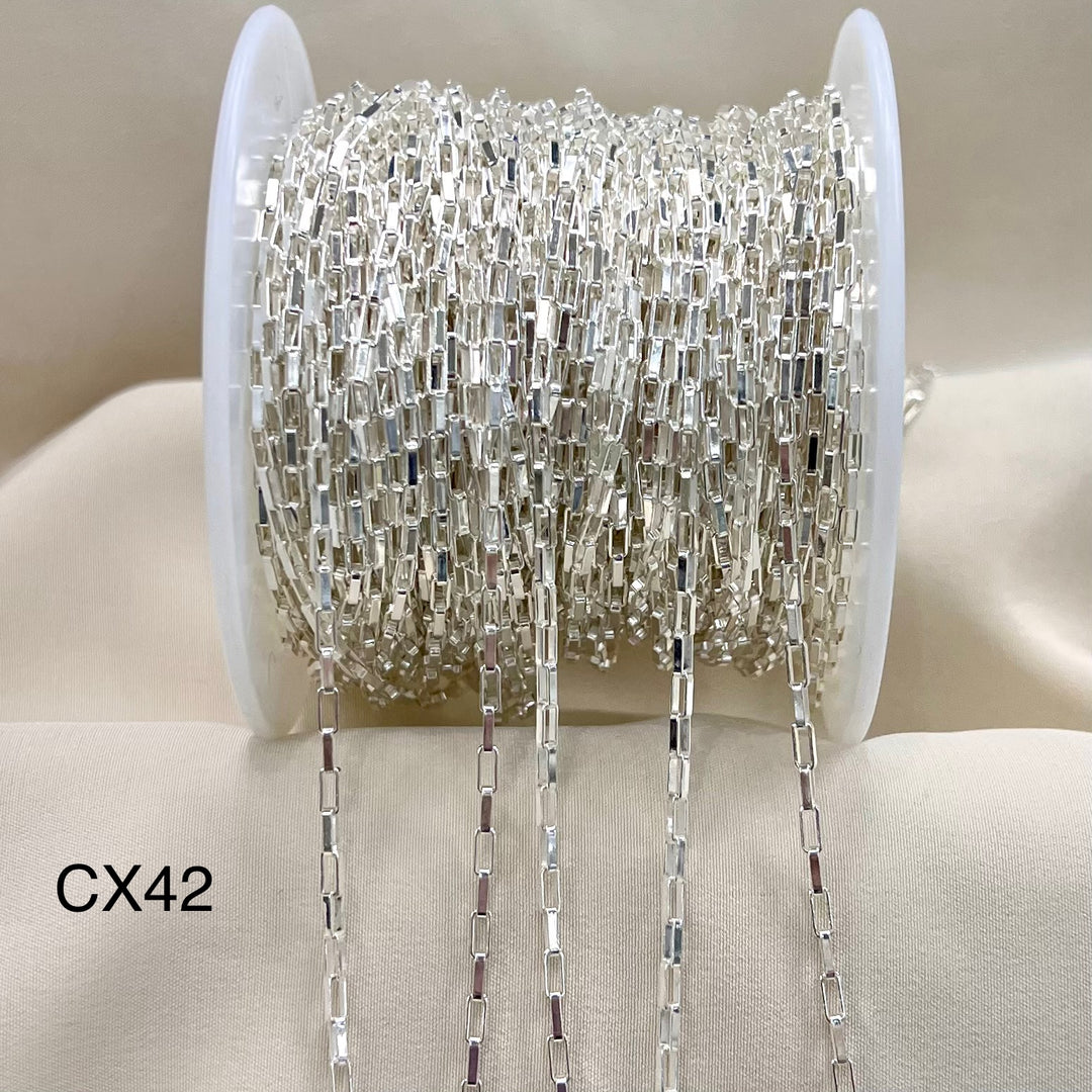 CX42: 1.8mm Long Box chain by the foot