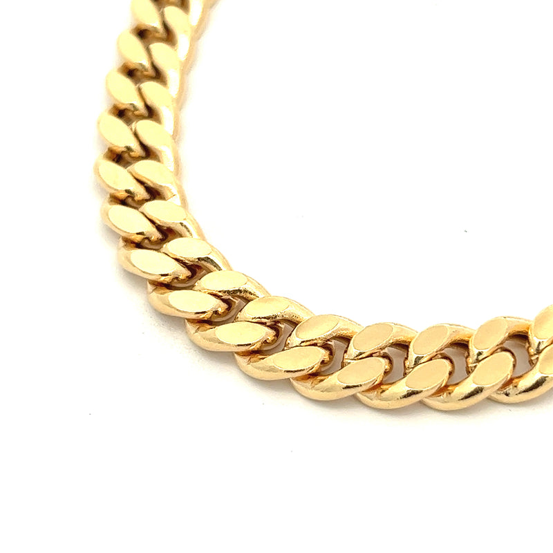 14kt Gold 8mm Wide Cuban Chain