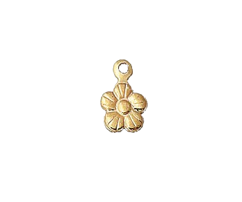 CH01 - 6mm Flower 14kt Gold Filled Charm (Pack of 6)