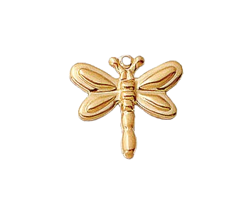 CH03 - 14mm Dragonfly GF Charm(Pack of 3)
