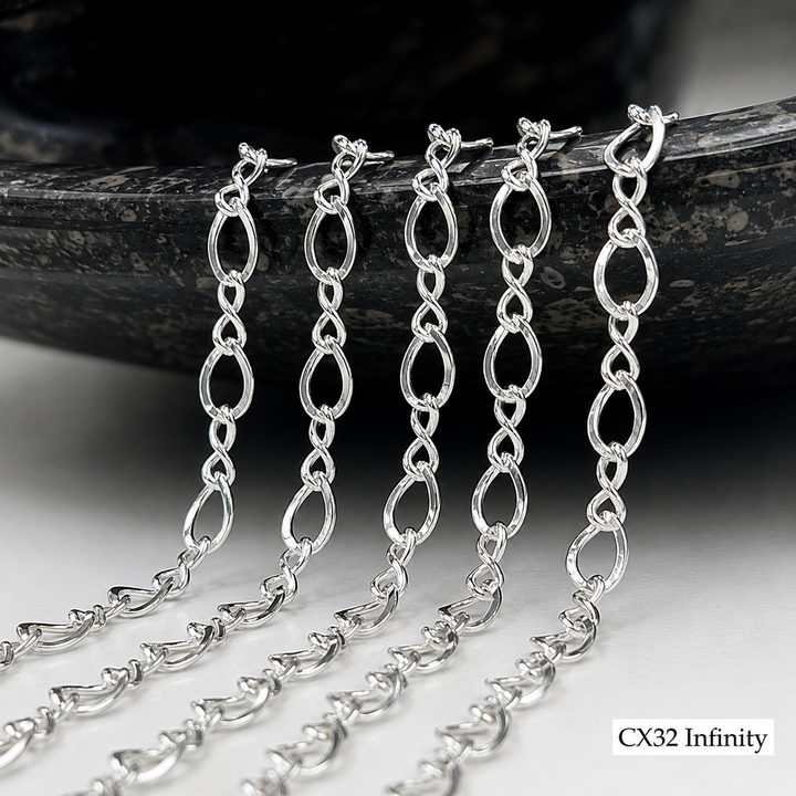 CX32: 4mm Figure 8 / Infinity Chain the Foot