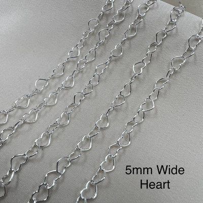 CX35-L: Large Heart Chain by the foot