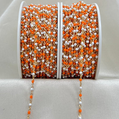 CX26: Multicolor Enamel Satellite Chain - by the foot