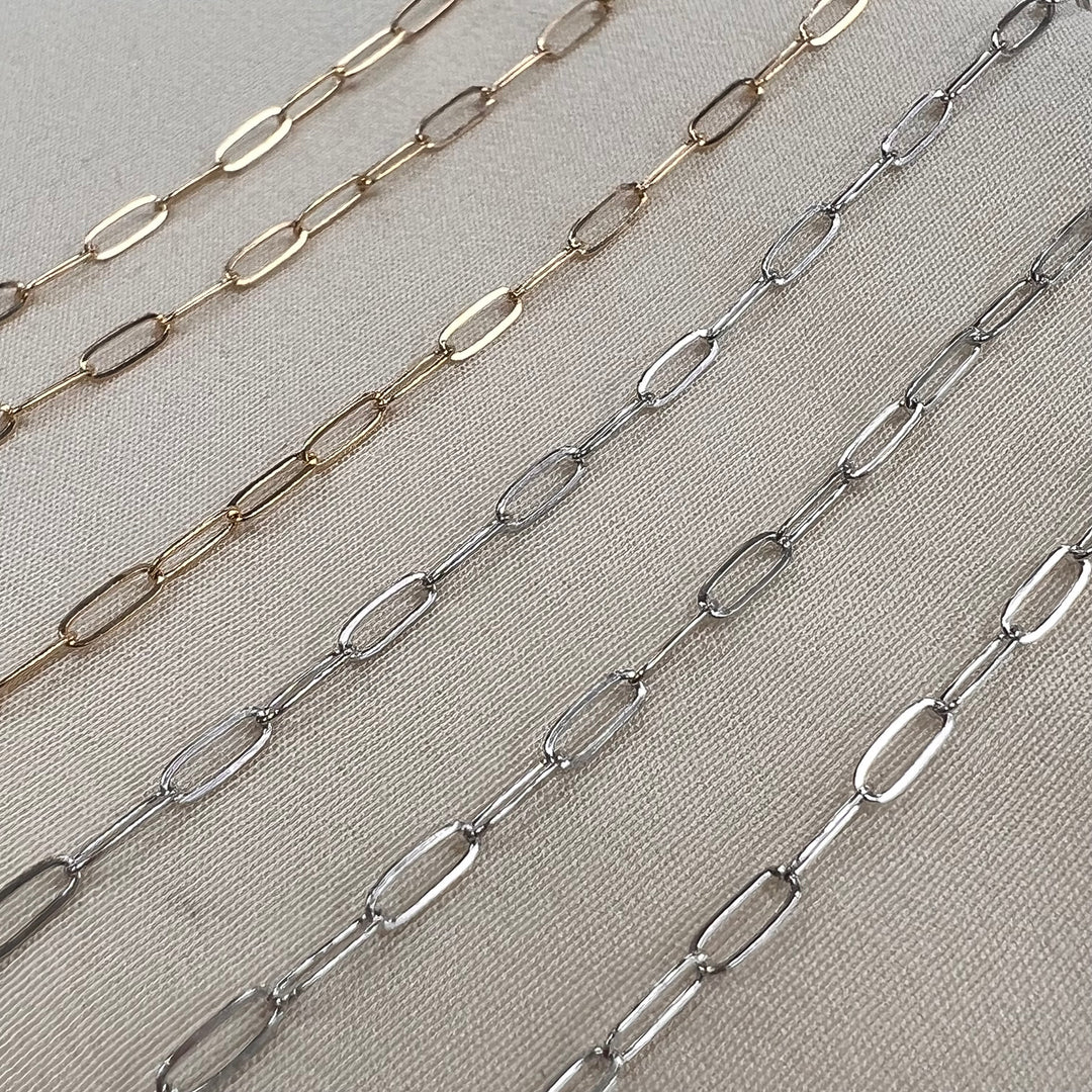 14kt Gold - 1.9mm Paperclip 