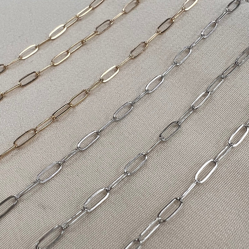 14kt Gold Paperclip 