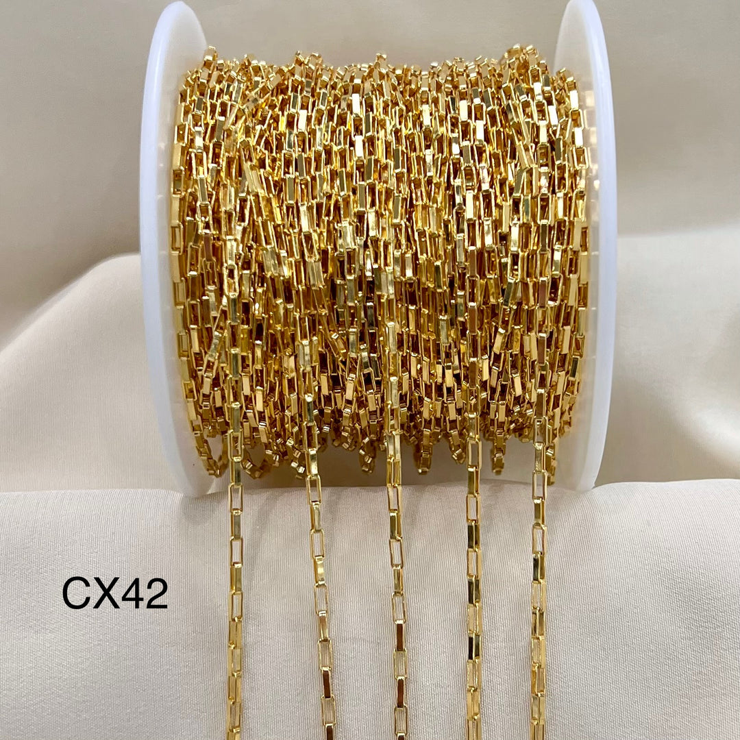 CX42: 1.8mm Long Box chain by the foot