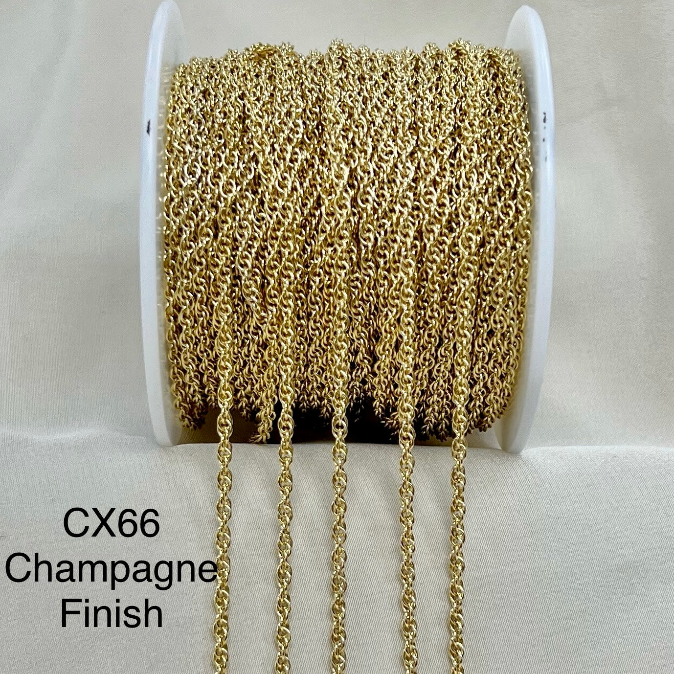 CX66: 2.2mm Rope chain by the foot – Oriental Treasure