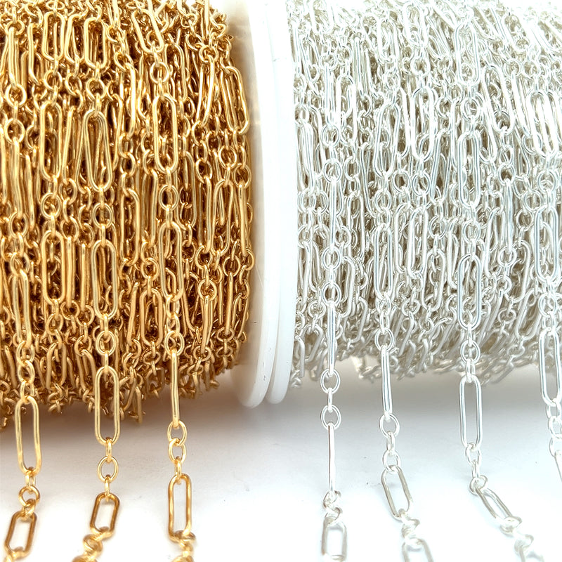 CX39: 3.3mm Long + Short PC Chain by the foot