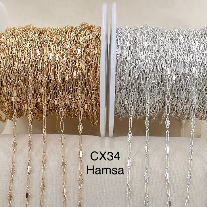 CX34: 2.5mm Hamsa Chain by the foot