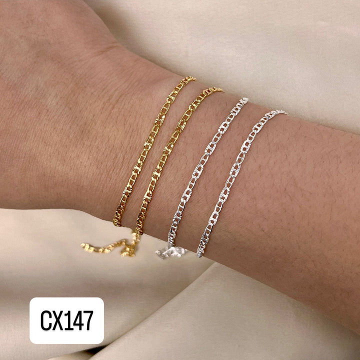 CX147 - Flat Starlight Mariner Chain by the foot