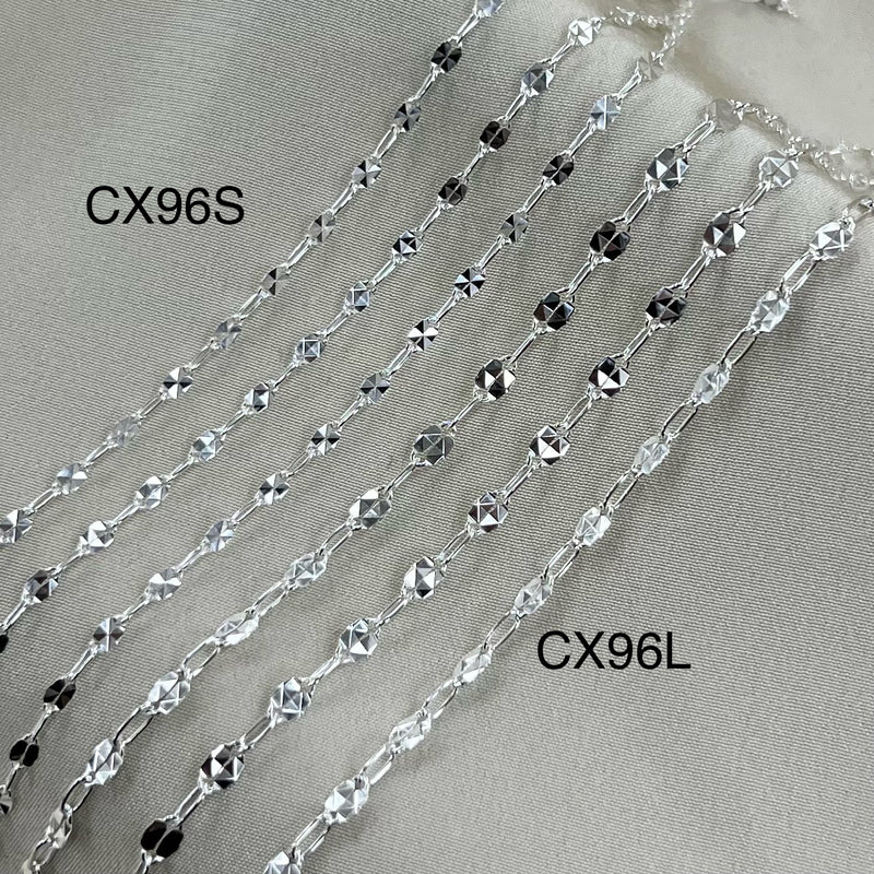 CX96S: 2.6mm Disco + Paperclip (1+1) Chain by the foot