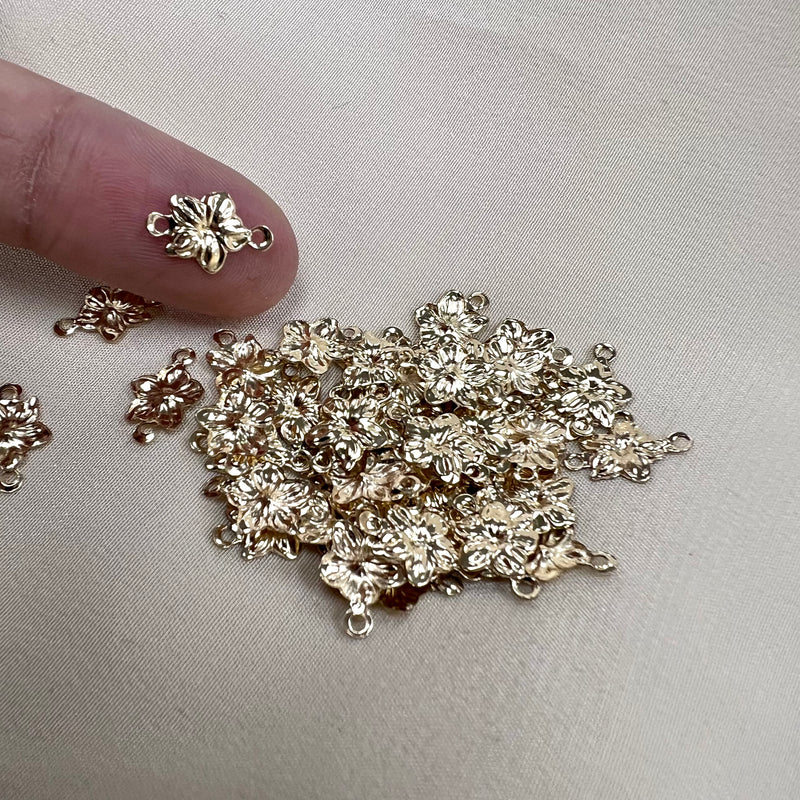 CN18 Flower Gold Filled Connector (Pack of 3)