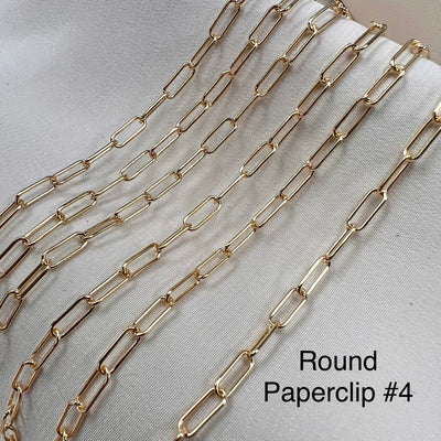 CX56: Paperclip #4 -3mm Medium - Chain by the foot