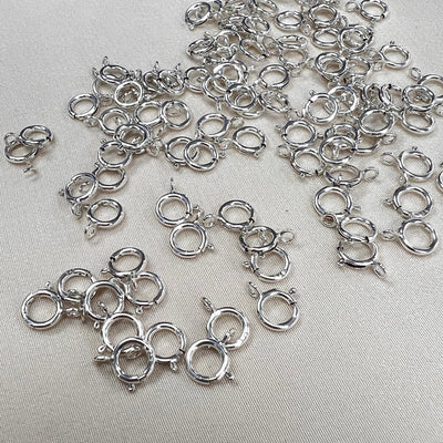 Spring Clasp 6mm with Open Ring (pack of 12)
