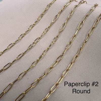 Paperclip #2 - 1.9mm - Chain by the foot