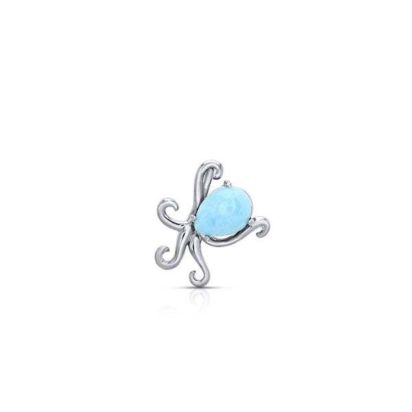 Larimar Octopus Pendant