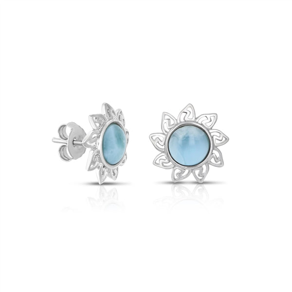 Larimar Sun Earrings