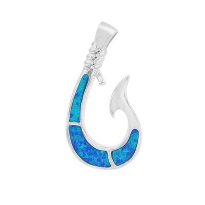 Fish Hook Opal Pendant