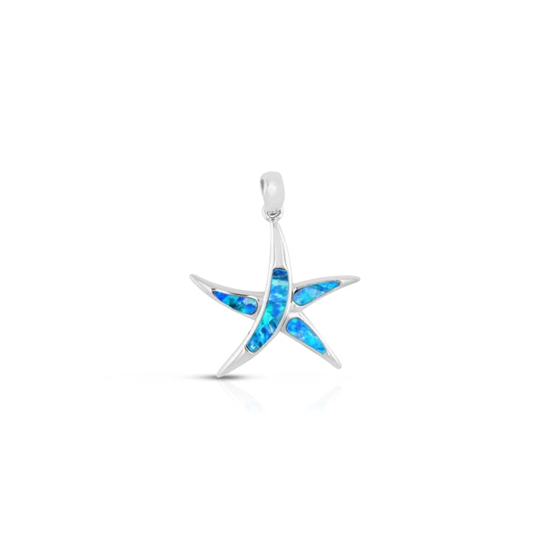 Starfish Blue Opal Pendant