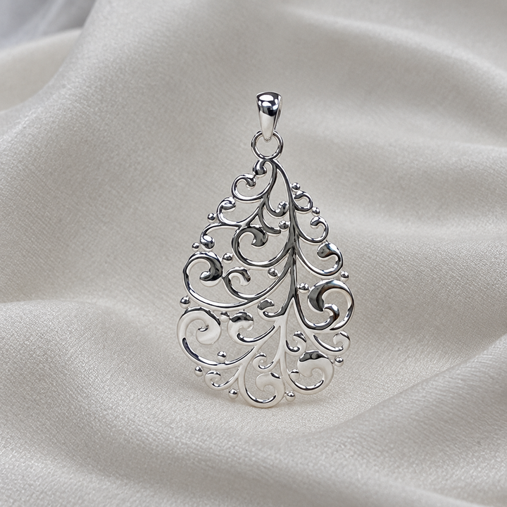SPD1206 - Filigree Teardrop Pendant