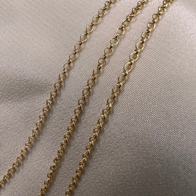 Rolo Chain - 2.3mm -  By the foot