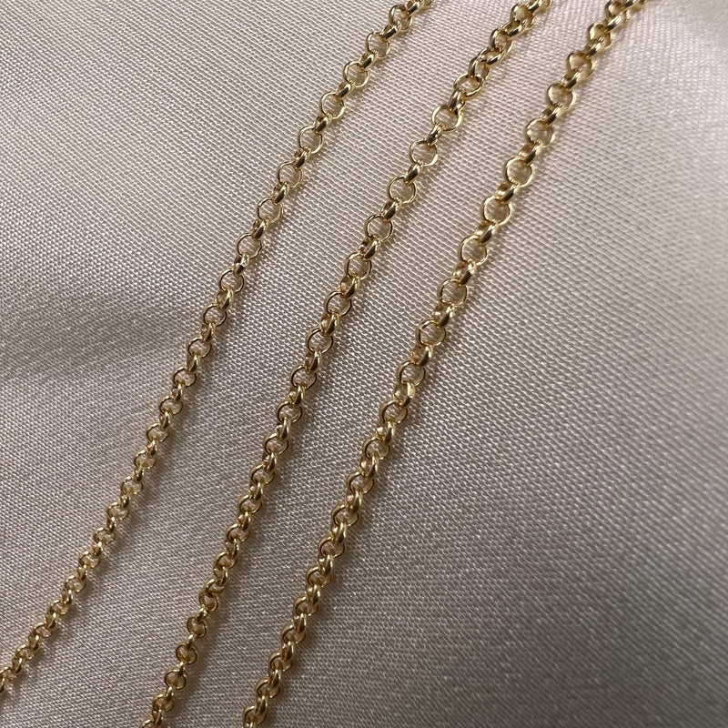 Rolo Chain - 2.3mm -  By the foot