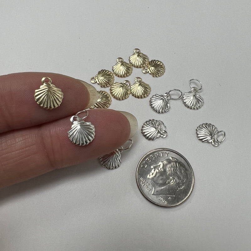 CH29 Seashell 7.5mm Wide Charms