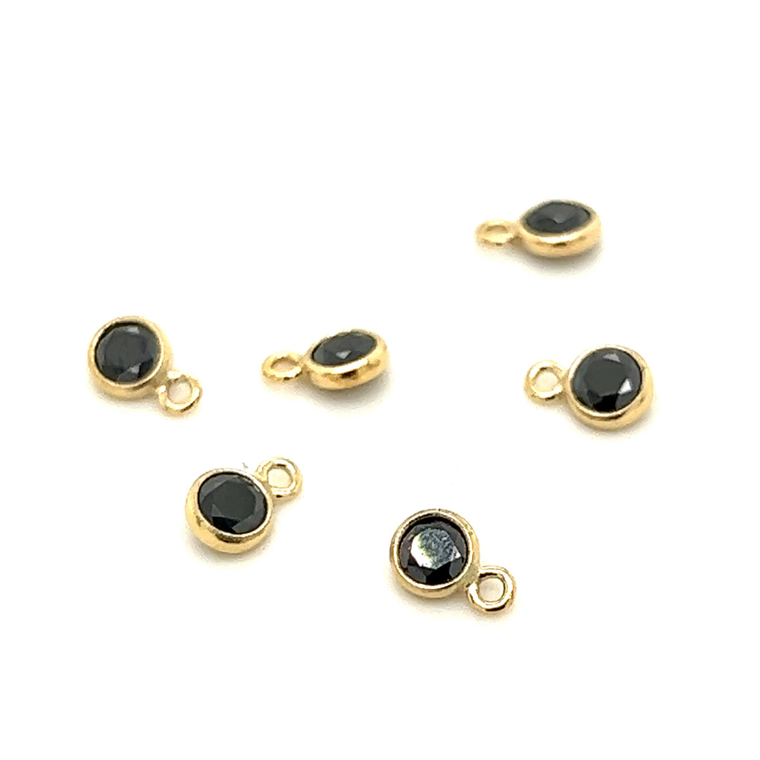 CH49 - 3mm Birthstone CZ Charms (Pack of 3)