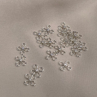Flower 7.5mm wide Connector #14 (Pack of 3)