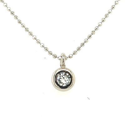 4mm CZ Bezel - 18” Necklace