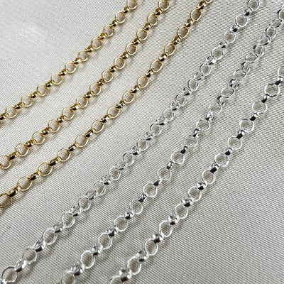 Rolo Chain - 2.3mm -  By the foot